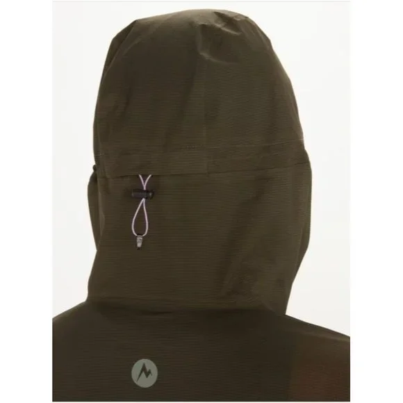 Marmot Jacket L Bantamweight Anorak Packable Green Lihtweight Waterproof - Picture 3 of 14